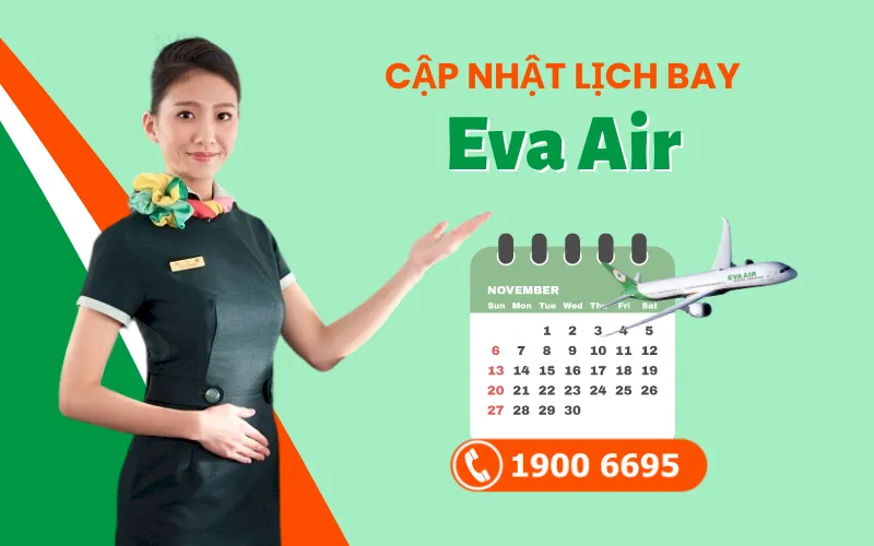 Lịch bay hãng Eva Air