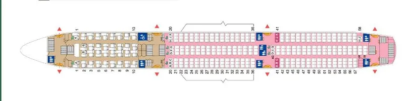 Sơ đồ máy bay Boeing 787-10 EVA Air