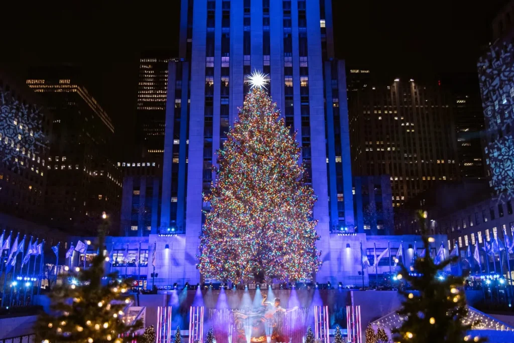 Giáng sinh ở New York - Cây thông Noel tại Trung tâm Rockefeller