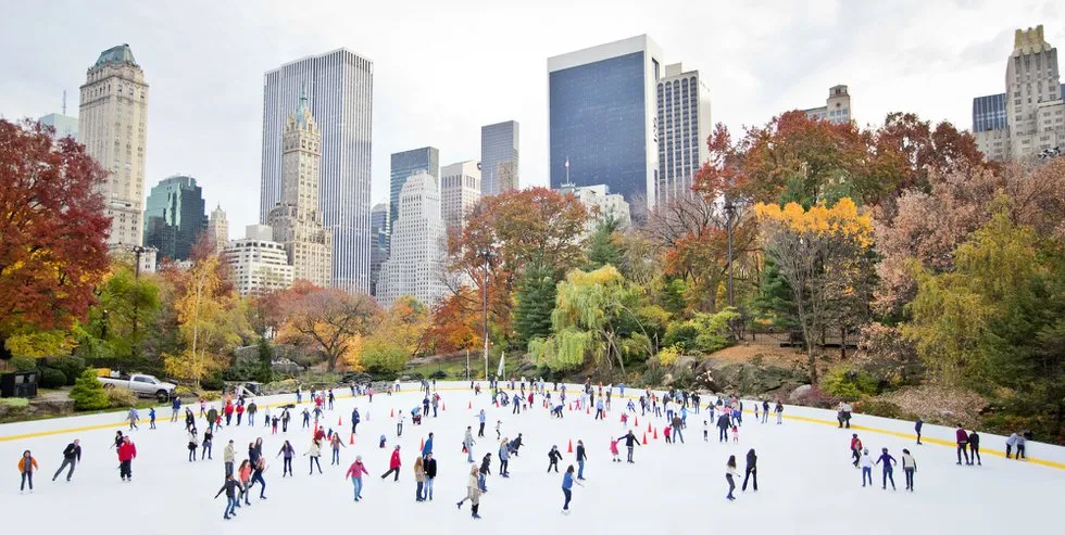 Giáng sinh ở New York - Trượt băng ở Công viên Trung tâm